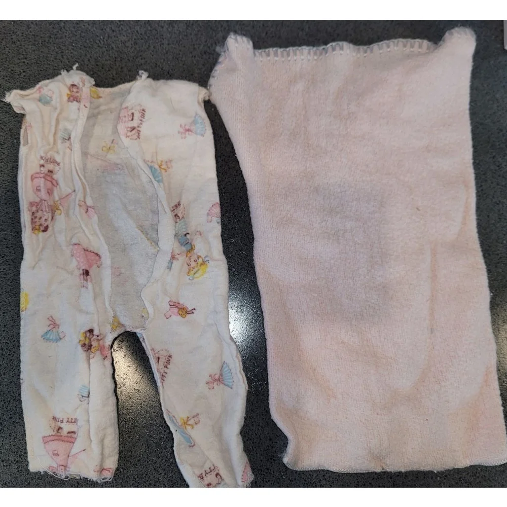 Vintage 12 Inch Baby Doll Sleeping Bag & Ballerina Pajamas Cabbage Patch